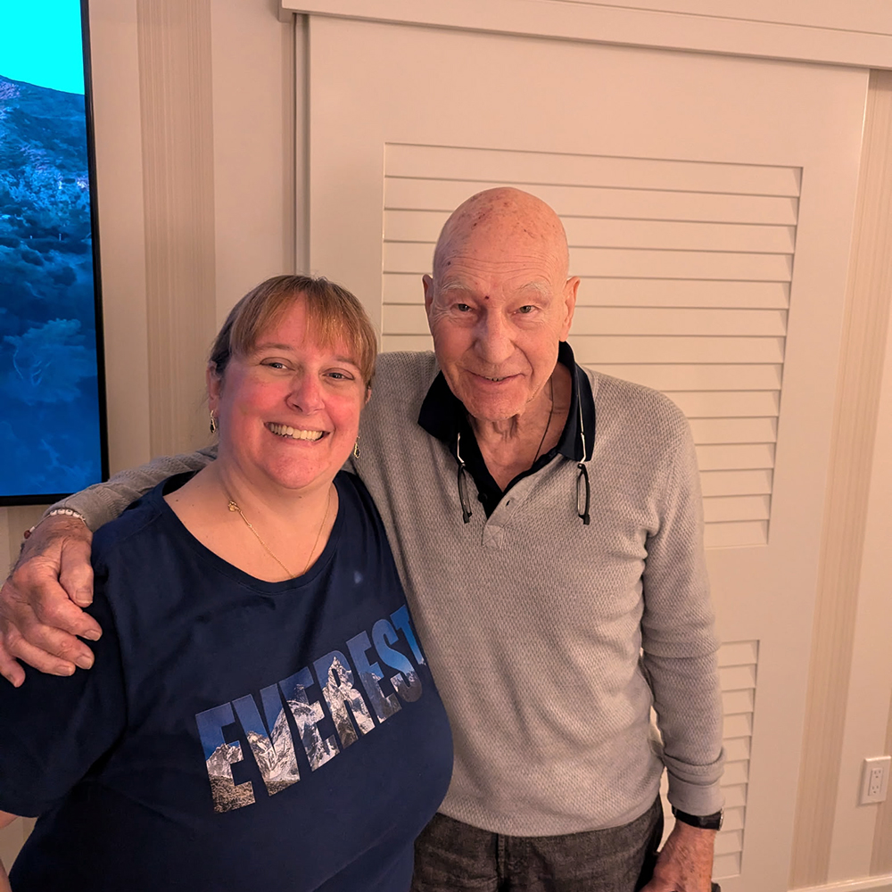 Courtney Wyman & Patrick Stewart