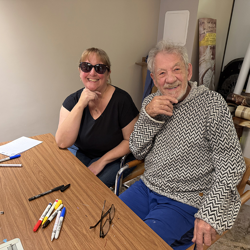 Courtney Wyman & Ian McKellen
